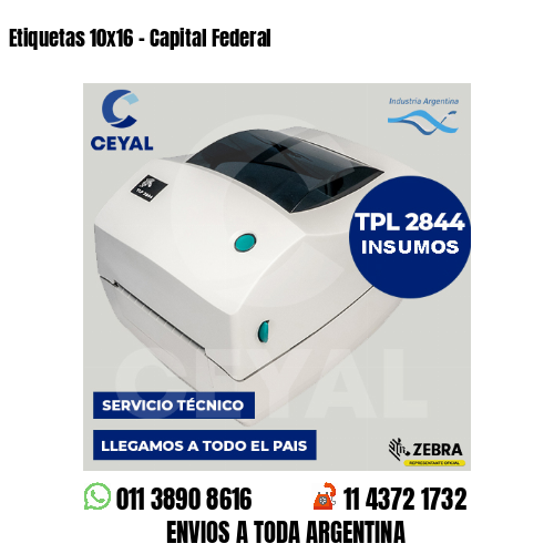 Etiquetas 10×16 – Capital Federal