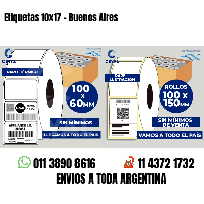 Etiquetas 10x17 - Buenos Aires