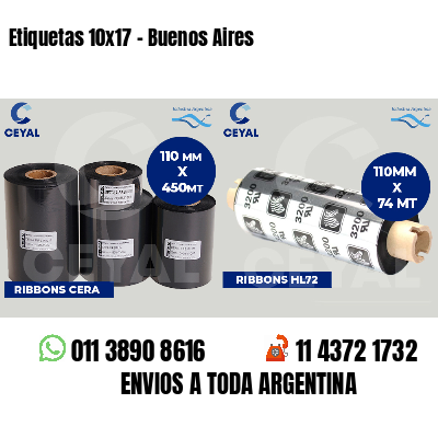Etiquetas 10x17 - Buenos Aires