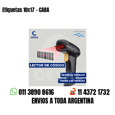 Etiquetas 10x17 - CABA