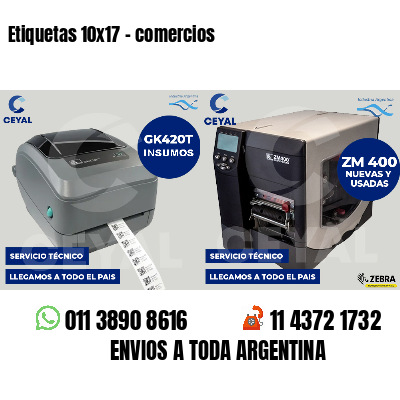 Etiquetas 10x17 - comercios