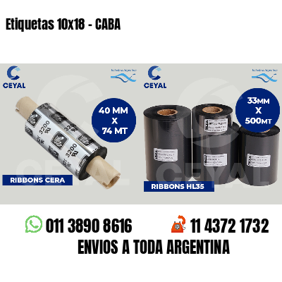 Etiquetas 10x18 - CABA