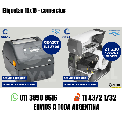 Etiquetas 10x18 - comercios