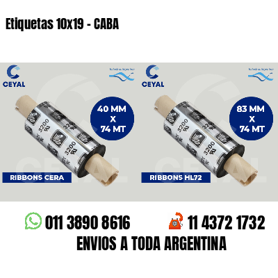 Etiquetas 10x19 - CABA