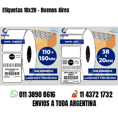 Etiquetas 10x20 - Buenos Aires