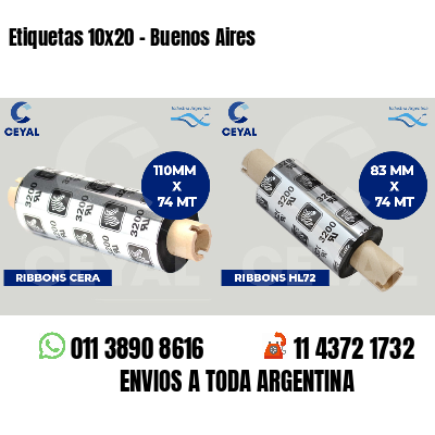 Etiquetas 10x20 - Buenos Aires