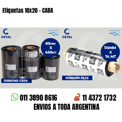 Etiquetas 10x20 - CABA