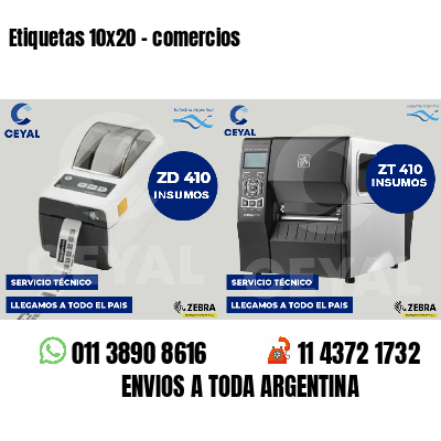 Etiquetas 10x20 - comercios