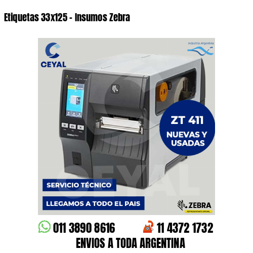 Etiquetas 33×125 – Insumos Zebra