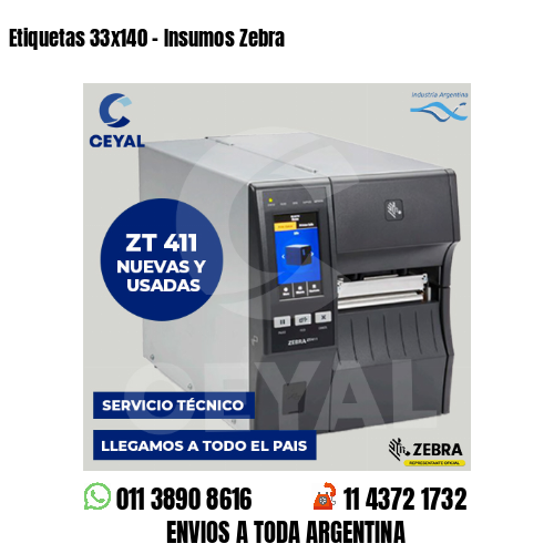 Etiquetas 33×140 – Insumos Zebra