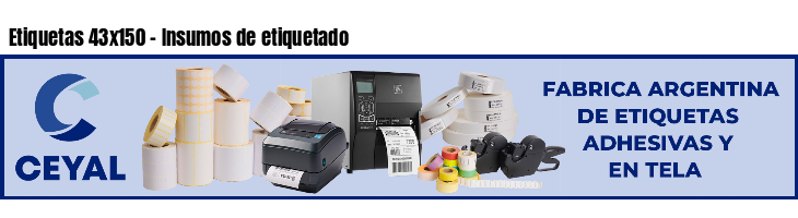 Etiquetas 43x150 - Insumos de etiquetado