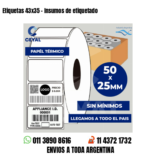 Etiquetas 43×35 – Insumos de etiquetado