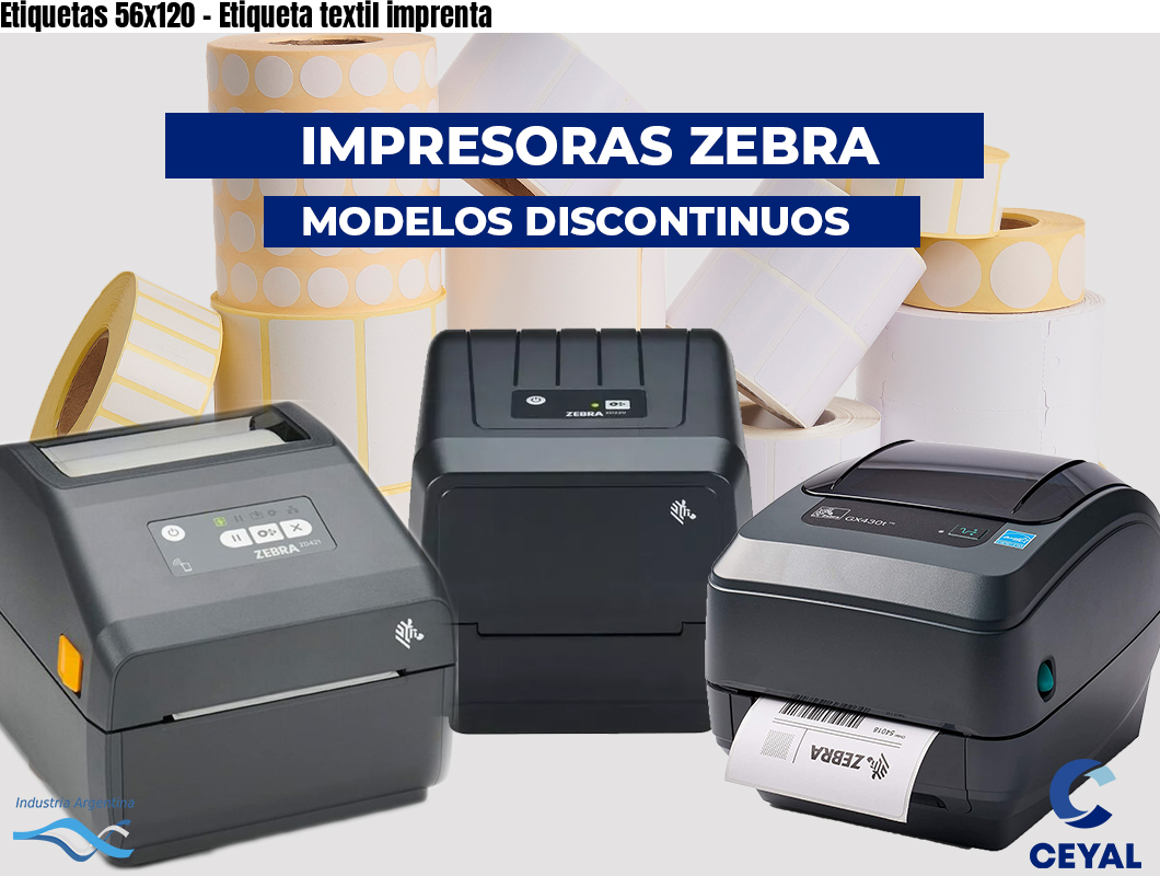 Etiquetas 56x120 - Etiqueta textil imprenta