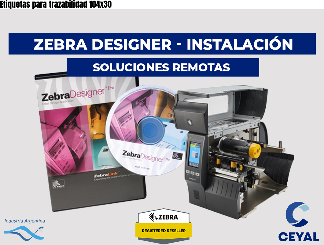 Etiquetas para trazabilidad 104×30