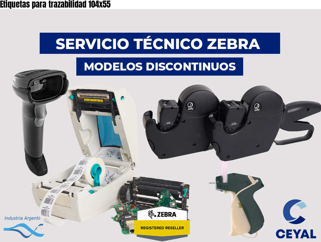Etiquetas para trazabilidad 104×55