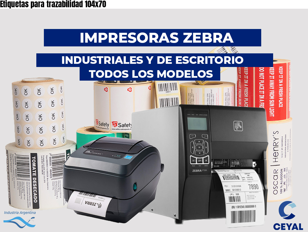 Etiquetas para trazabilidad 104×70