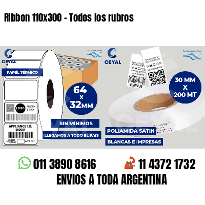 Ribbon 110x300 - Todos los rubros