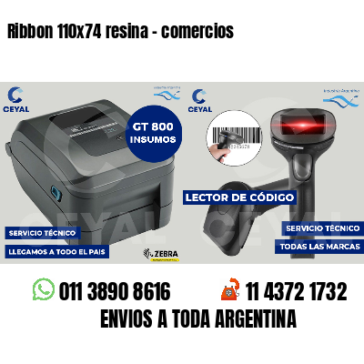 Ribbon 110x74 resina - comercios