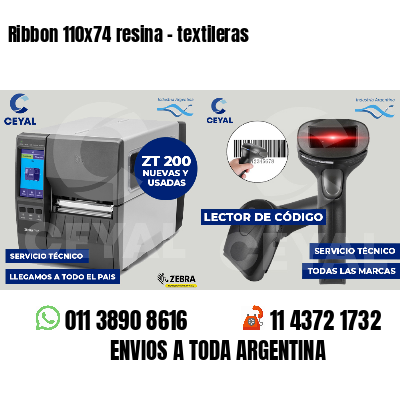 Ribbon 110x74 resina - textileras