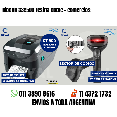 Ribbon 33x500 resina doble - comercios