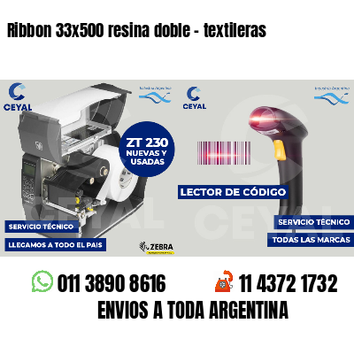 Ribbon 33x500 resina doble - textileras