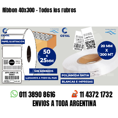 Ribbon 40x300 - Todos los rubros