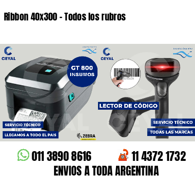 Ribbon 40x300 - Todos los rubros