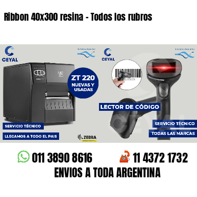 Ribbon 40x300 resina - Todos los rubros