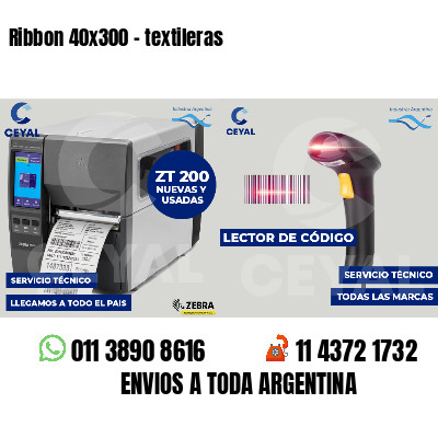Ribbon 40x300 - textileras