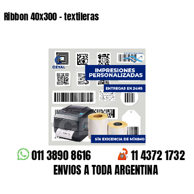 Ribbon 40x300 - textileras