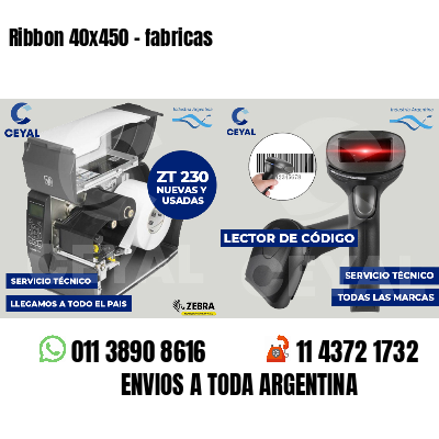 Ribbon 40x450 - fabricas