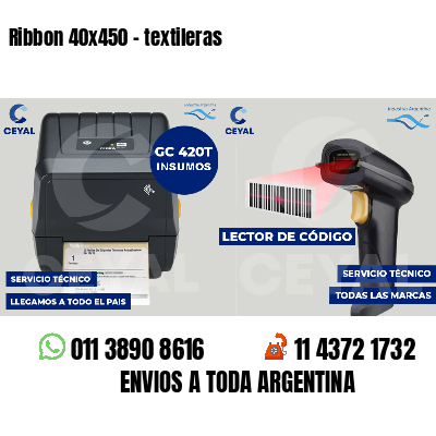 Ribbon 40x450 - textileras