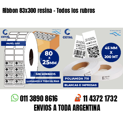 Ribbon 83x300 resina - Todos los rubros