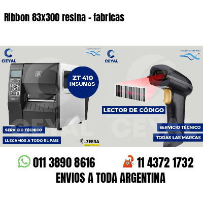 Ribbon 83x300 resina - fabricas