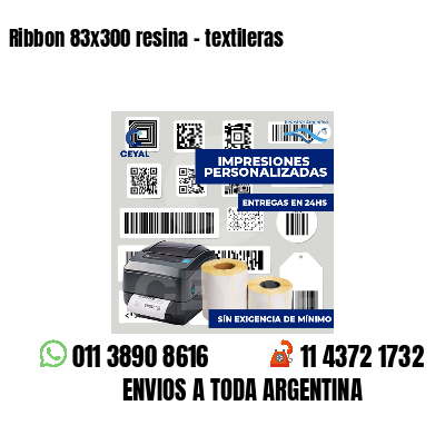 Ribbon 83x300 resina - textileras