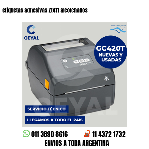 etiquetas adhesivas Zt411 alcolchados