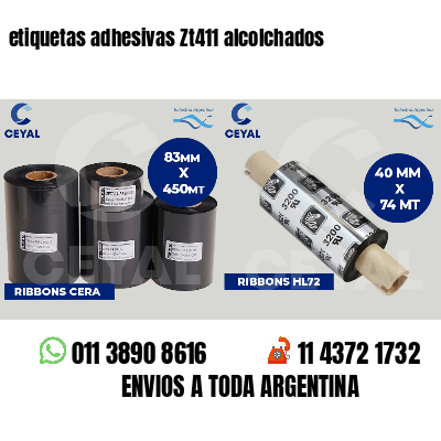 etiquetas adhesivas Zt411 alcolchados