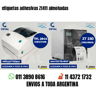 etiquetas adhesivas Zt411 almohadas