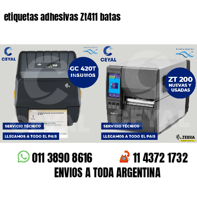 etiquetas adhesivas Zt411 batas