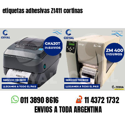 etiquetas adhesivas Zt411 cortinas