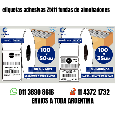 etiquetas adhesivas Zt411 fundas de almohadones