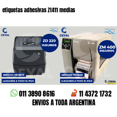 etiquetas adhesivas Zt411 medias