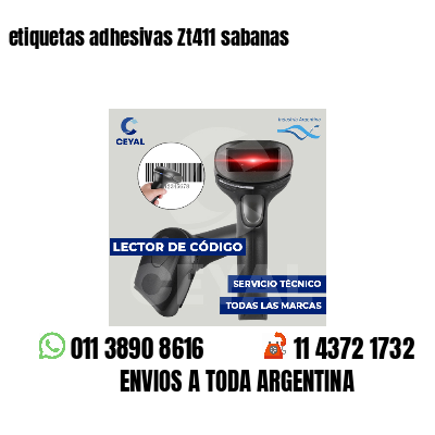 etiquetas adhesivas Zt411 sabanas