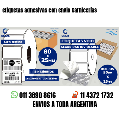 etiquetas adhesivas con envio Carnicerías