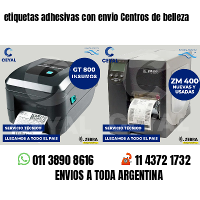 etiquetas adhesivas con envio Centros de belleza