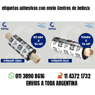 etiquetas adhesivas con envio Centros de belleza
