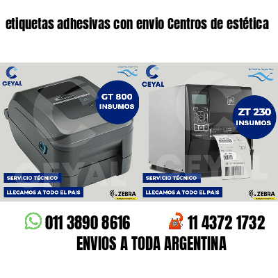 etiquetas adhesivas con envio Centros de estética