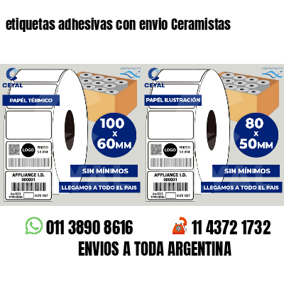 etiquetas adhesivas con envio Ceramistas