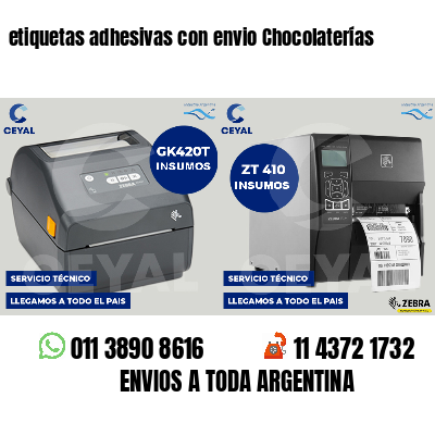 etiquetas adhesivas con envio Chocolaterías