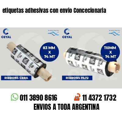 etiquetas adhesivas con envio Concecionaria